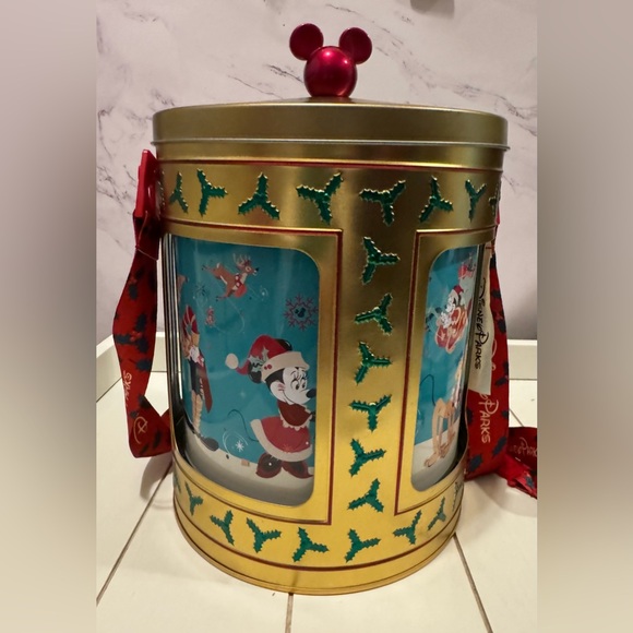 Musical Popcorn Bucket! 2023 Christmas Walt Disney World Parks - Picture 3 of 16